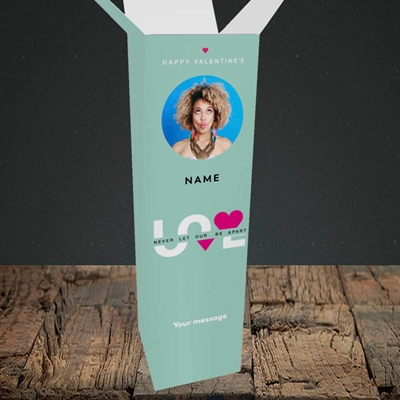 Picture of Never Let Our Love Be Apart, Valentine's Design, Upright Bottle Box