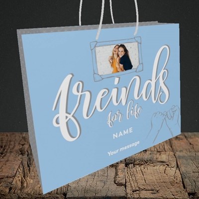 Picture of Friends For Life, Thinking of You Design, Medium Landscape Gift Bag