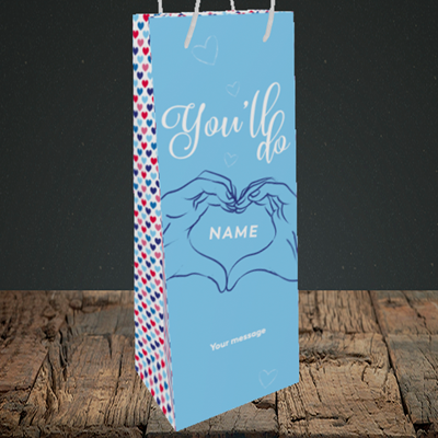 Picture of You'll Do(Without Photo), Valentine's Design, Bottle Bag