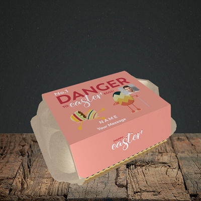 Picture of No.1 Danger, Easter Design, 6 Egg Box