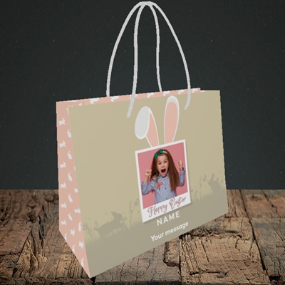 Picture of Hoppy Polaroid, Easter Design, Small Landscape Gift Bag