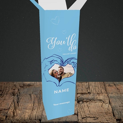 Picture of You'll Do For A Bit Longer, Anniversary Design, Upright Bottle Box