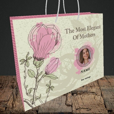 Picture of Elegant Mothers, Mother's Day Design, Medium Landscape Gift Bag