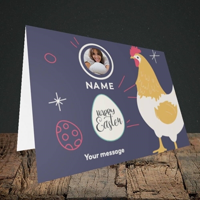 Picture of Easter Hen, Easter Design, Landscape Greetings Card