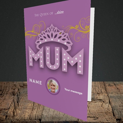 Picture of The Queen, Mother's Day Design, Portrait Greetings Card