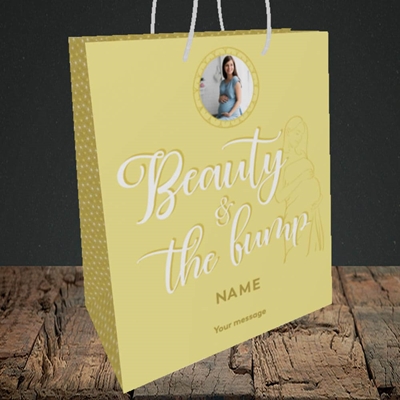 Picture of Beauty & The Bump, Pregnancy Design, Medium Portrait Gift Bag