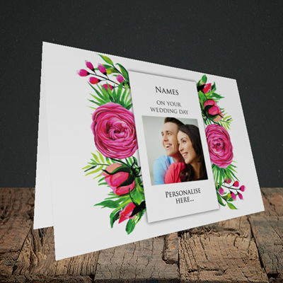 Picture of Flowers, Wedding Design, Landscape Greetings Card