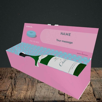 Picture of Vitamin Me(Without Photo), Valentine's Design, Lay-down Bottle Box