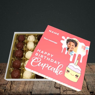 Picture of Cupcake, Birthday Design, Choc 25