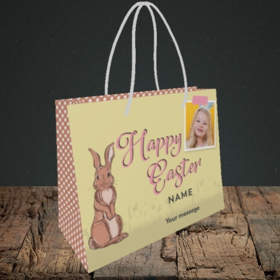 Picture of Spring Bunny, Easter Design, Small Landscape Gift Bag