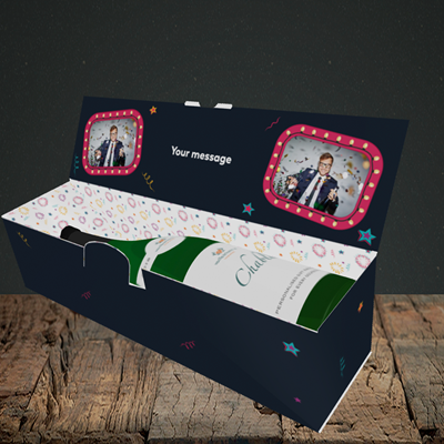 Picture of Midnight Kisses, New Year Design, Lay-down Bottle Box