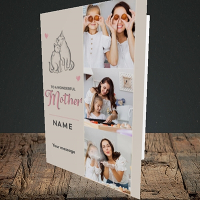 Picture of Wonderful Mother, Mother's Day Design, Portrait Greetings Card