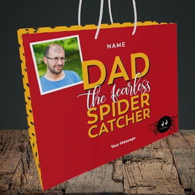 Picture of Spider Catcher, Father's Day Design, Medium Landscape Gift Bag