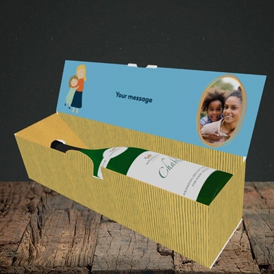 Picture of Mum You're Magic, Mother's Day Design, Lay-down Bottle Box