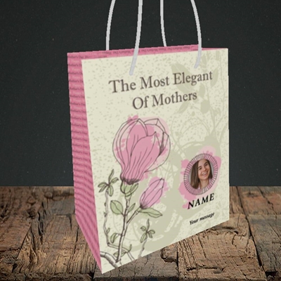 Picture of Elegant Mothers, Mother's Day Design, Small Portrait Gift Bag