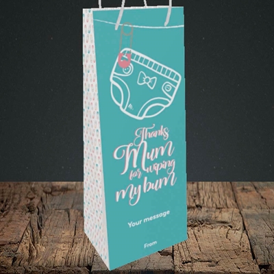 Picture of Wiping My Bum(Without Photo), Mother's Day Design, Bottle Bag