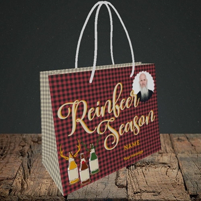 Picture of Reinbeer, Christmas Design, Small Landscape Gift Bag