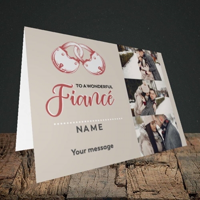 Picture of Wonderful Fiancé, Valentine's Design, Landscape Greetings Card