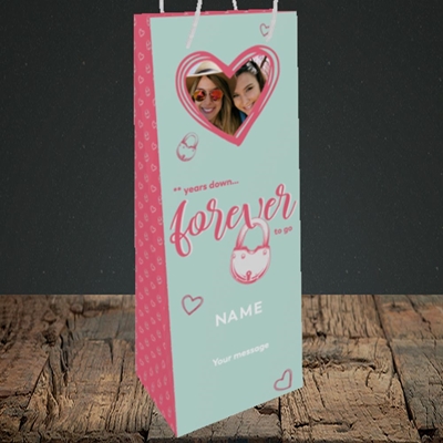 Picture of Forever To Go, Anniversary Design, Bottle Bag