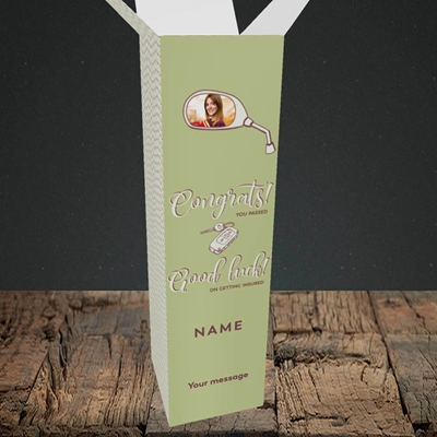 Picture of You Passed, Celebration Design, Upright Bottle Box