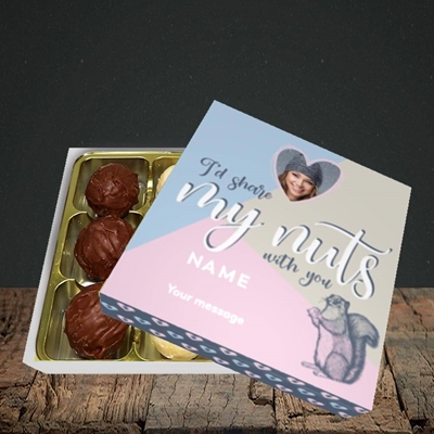 Picture of Share My Nuts, Valentine's Design, Choc 9