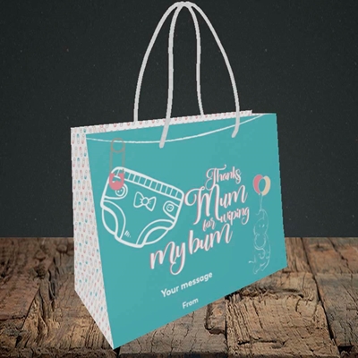 Picture of Wiping My Bum(Without Photo), Mother's Day Design, Small Landscape Gift Bag