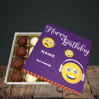 Picture of Smileys, (Without Photo) Birthday Design, Choc 16