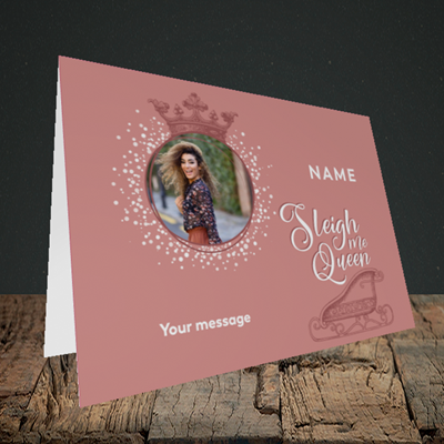 Picture of Sleigh Me Queen, Landscape Greetings Card