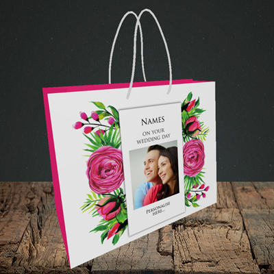 Picture of Flowers, Wedding Design, Small Landscape Gift Bag