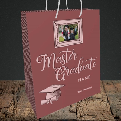 Picture of Master Graduate, Graduation Design, Medium Portrait Gift Bag