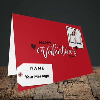 Picture of 2.A Valentine's Polaroid, Valentine's Design, Landscape Greetings Card