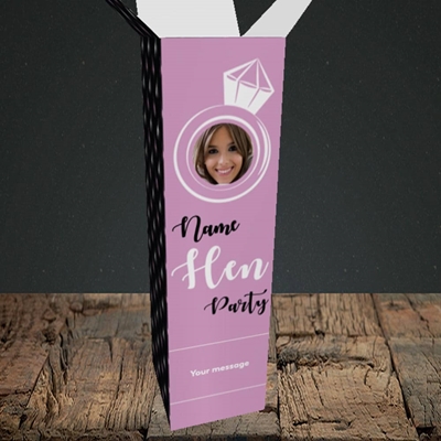 Picture of Hen Party Purple, Wedding Design, Upright Bottle Box
