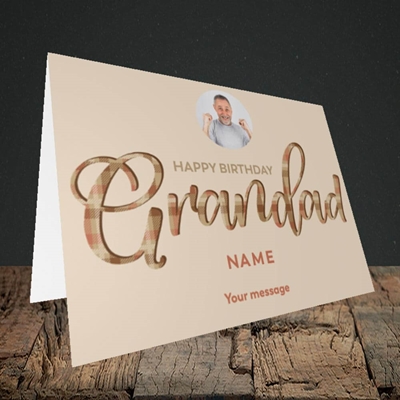Picture of Grandad, Birthday Design, Landscape Greetings Card