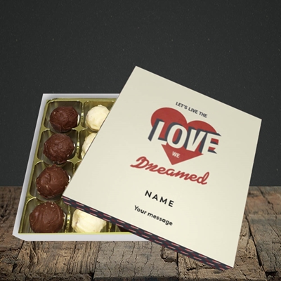 Picture of let's live the love (Without Photo), Valentine Design, Choc 16
