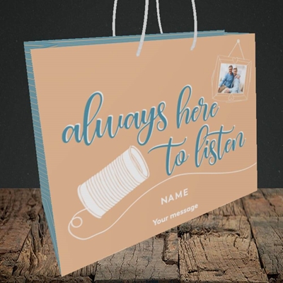 Picture of Always Here, Thinking of You Design, Medium Landscape Gift Bag