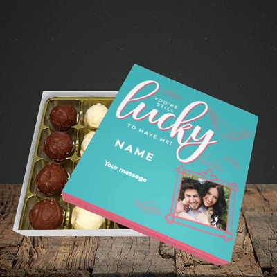 Picture of Still Lucky To Have Me, Anniversary Design, Choc 16