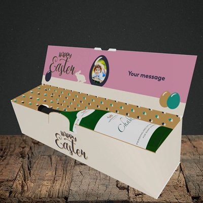 Picture of Four Bunnies, Easter Design, Lay-down Bottle Box