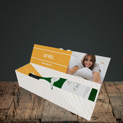 Picture of Photo, Get Well Design, Lay-down Bottle Box
