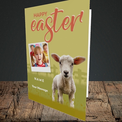 Picture of Lamb To See You, Easter Design, Portrait Greetings Card