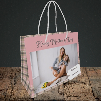 Picture of 1. Large Photo(Chequer), Mother's Day Design, Small Landscape Gift Bag