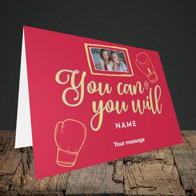 Picture of You Can & You Will, Thinking of You Design, Landscape Greetings Card
