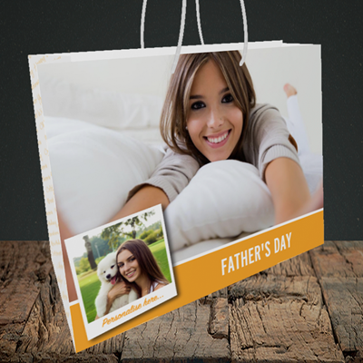 Picture of Photo, Father's Day Design, Medium Landscape Gift Bag
