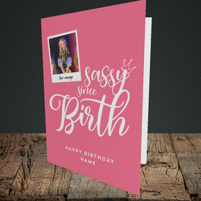 Picture of Sassy, Birthday Design, Portrait Greetings Card