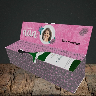 Picture of Happy Mother's Day Nan, Mother's Day Design, Lay-down Bottle Box