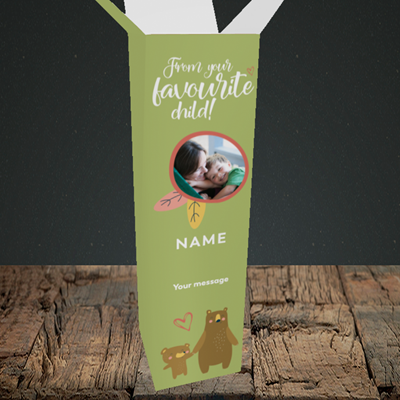 Picture of Favourite Child, Mother's Day Design, Upright Bottle Box