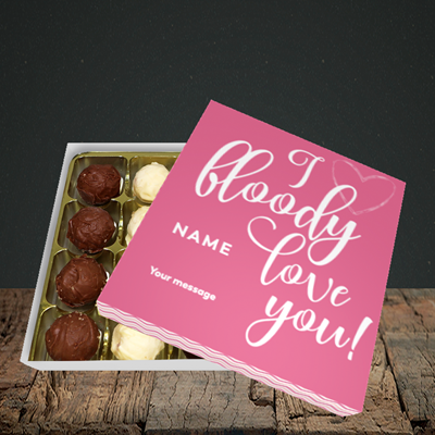 Picture of I Bloody Love You(Without Photo), Valentine's Design, Choc 16