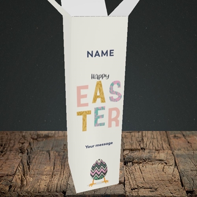 Picture of Happy Walking Egg(Without Photo), Easter Design, Upright Bottle Box