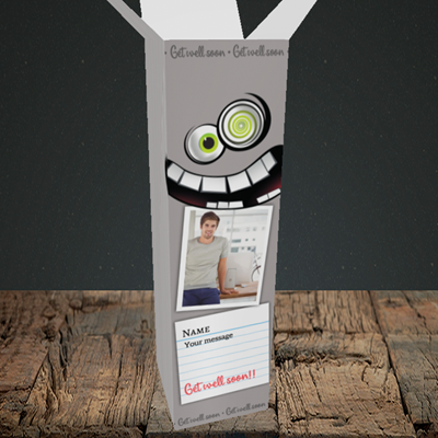 Picture of Mad, Get Well Soon Design, Upright Bottle Box