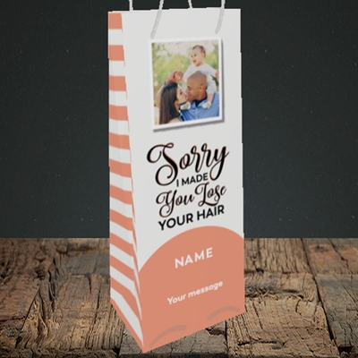 Picture of Made You Lose Hair, Father's Day Design, Bottle Bag