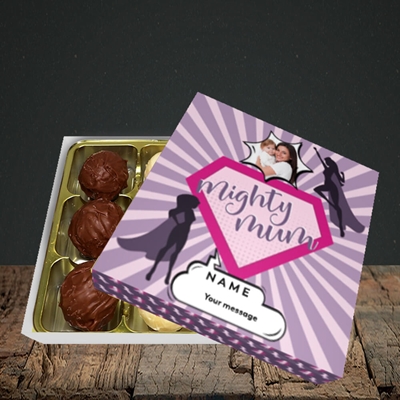 Picture of Mighty Mum, Mother's Day Design, Choc 9